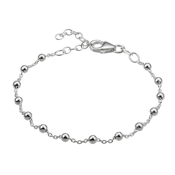 Sterling Silver White Rhodium