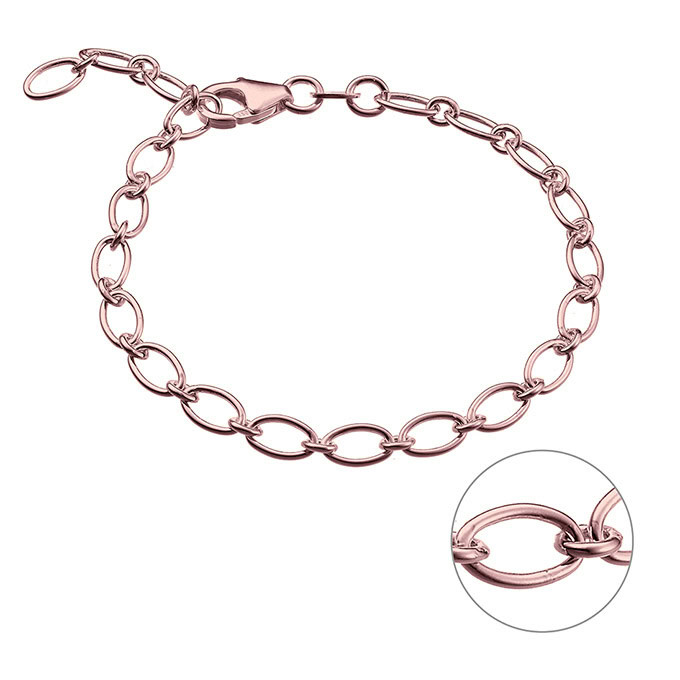 Sterling Silver Pink Gold 1 MICRON