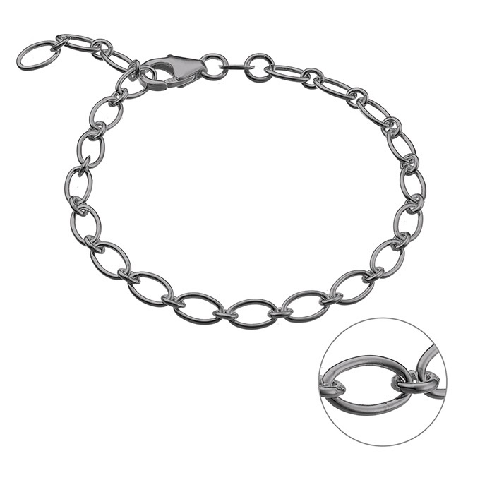 Sterling Silver Black Rhodium