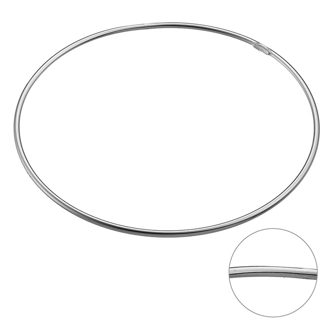 Tube bangle 1,5mm wire (1pc)