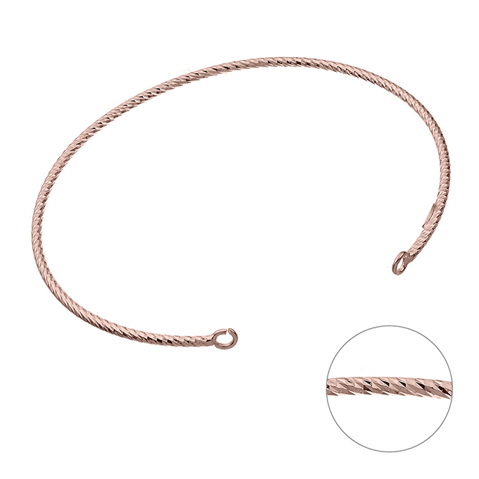 Sterling Silver Pink Gold 1 MICRON