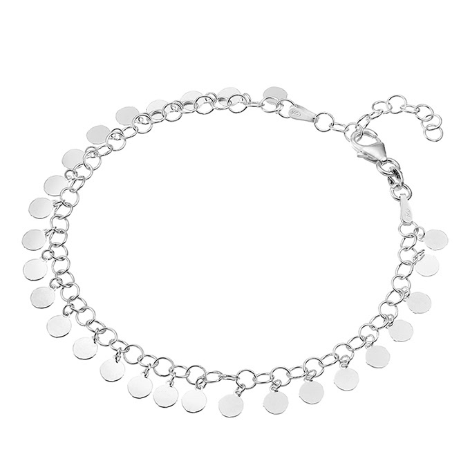 Bracciale con medaglie pendenti 16+3cm estensione (1pz)