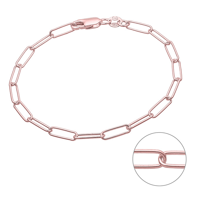 Sterling Silver Pink Gold 1 MICRON