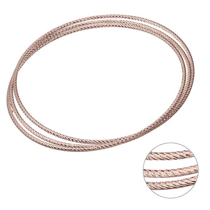 Sterling Silver Pink Gold 1 MICRON