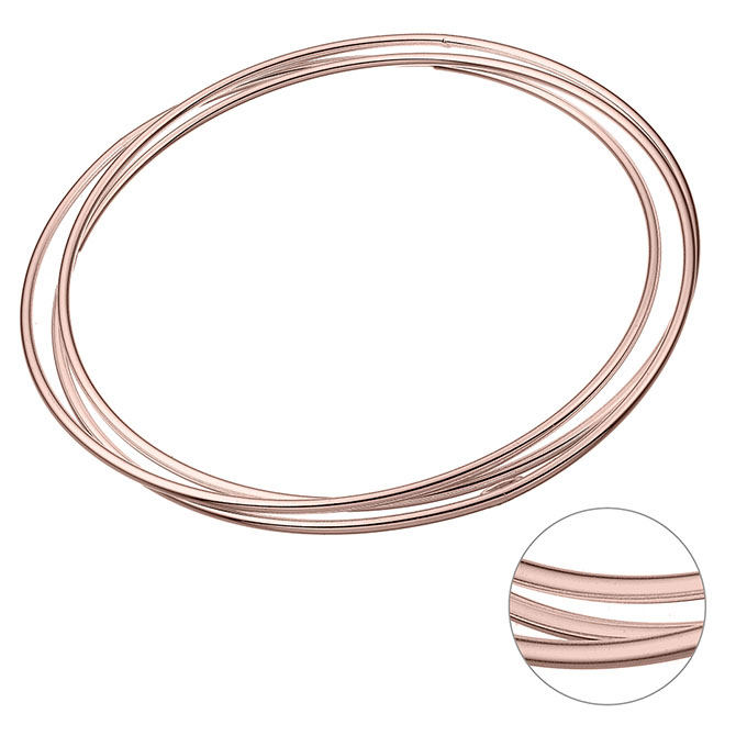 Sterling Silver Pink Gold 1 MICRON