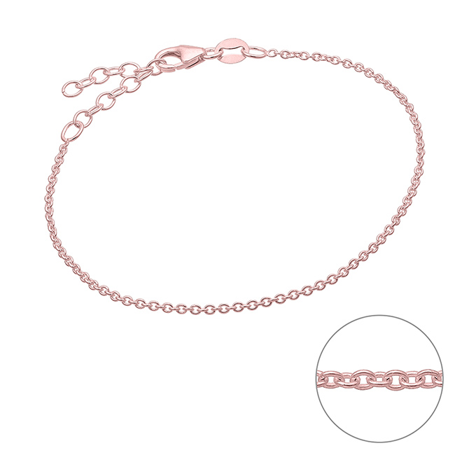 Sterling Silver Pink Gold 1 MICRON