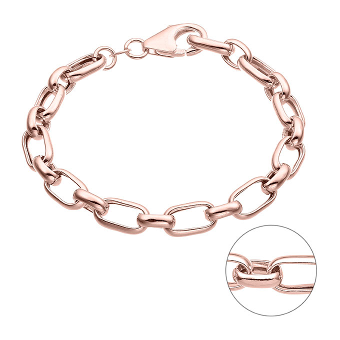 Sterling Silver Pink Gold 1 MICRON