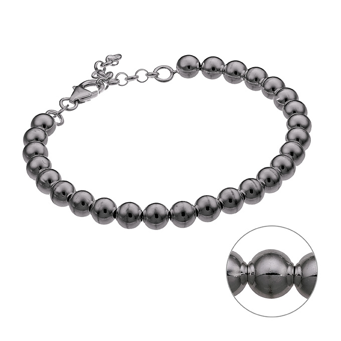 Sterling Silver Black Rhodium