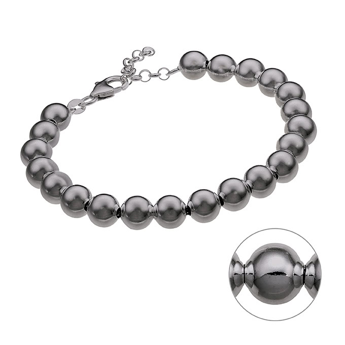 Sterling Silver Black Rhodium