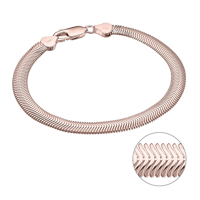 Sterling Silver Pink Gold 1 MICRON