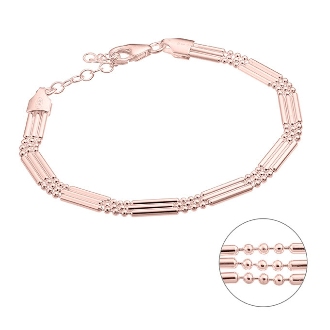 Sterling Silver Pink Gold 1 MICRON