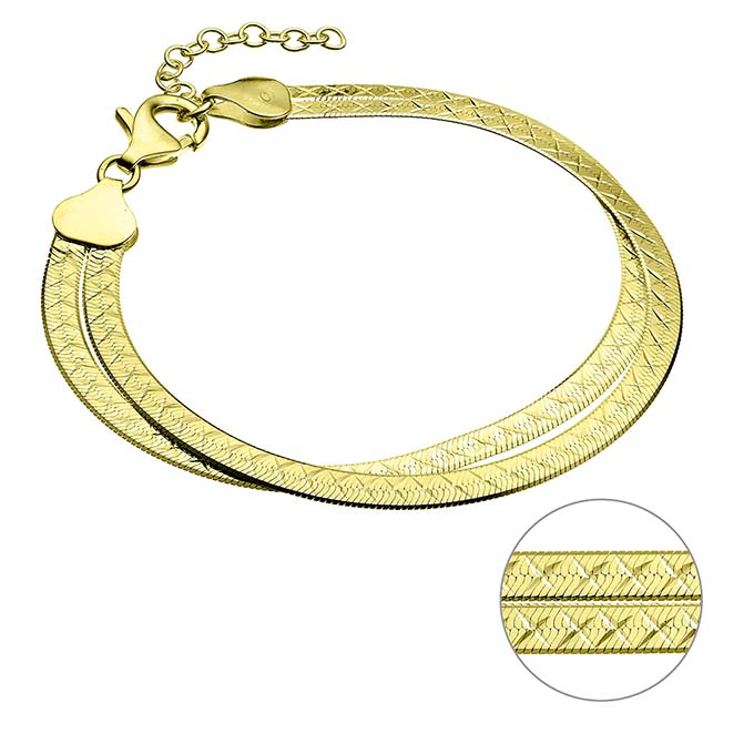 Sterling Silver Yellow Gold 1 MICRON