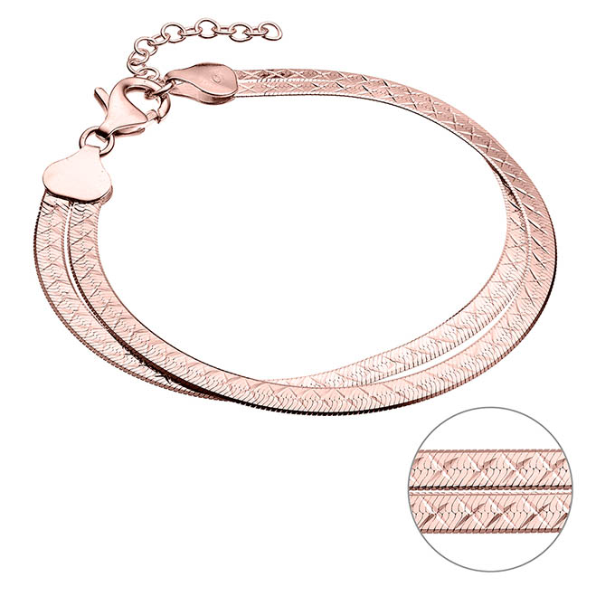 Sterling Silver Pink Gold 1 MICRON