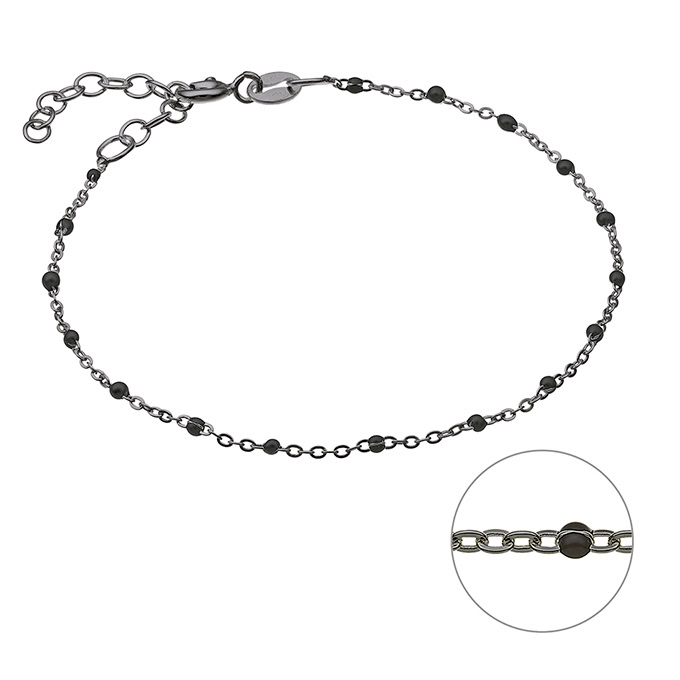 Sterling Silver Black Rhodium