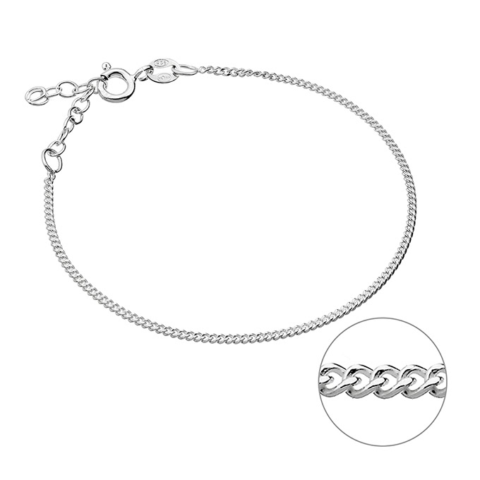 Sterling Silver White Rhodium