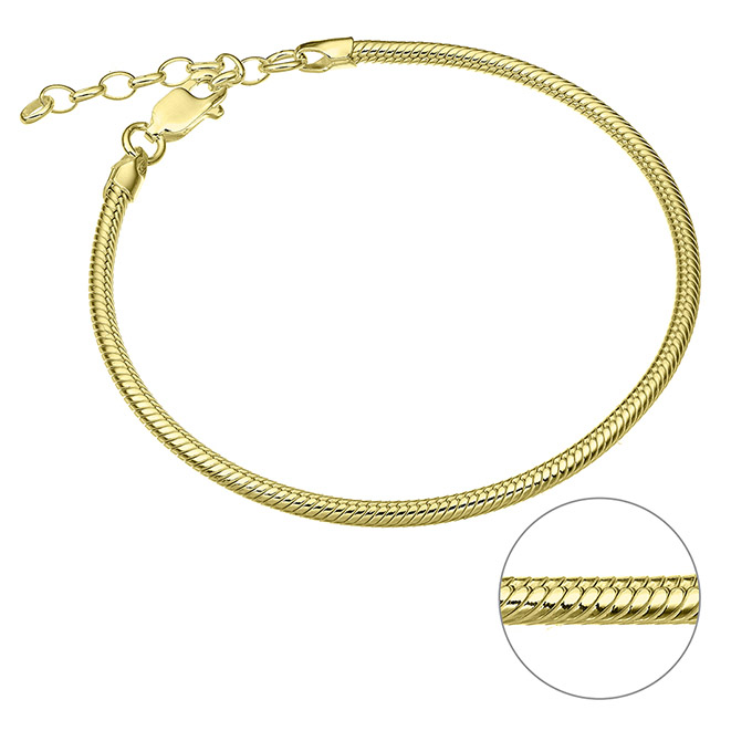 Sterling Silver Yellow Gold 1 MICRON