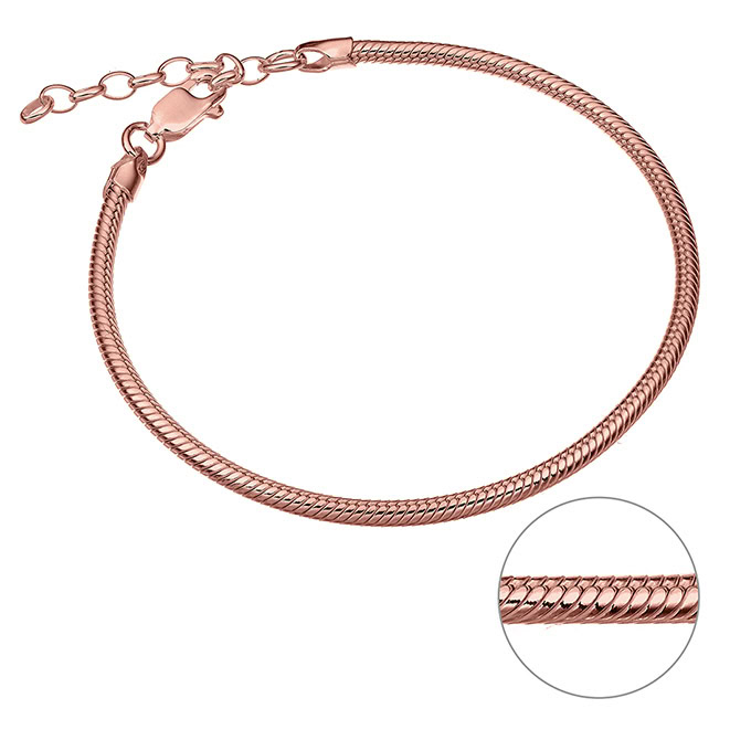 Sterling Silver Pink Gold 1 MICRON