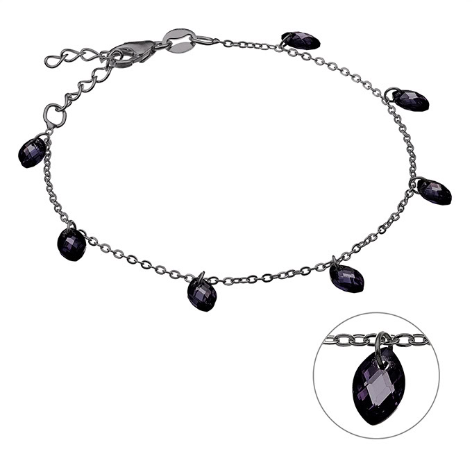 Sterling Silver Black Rhodium