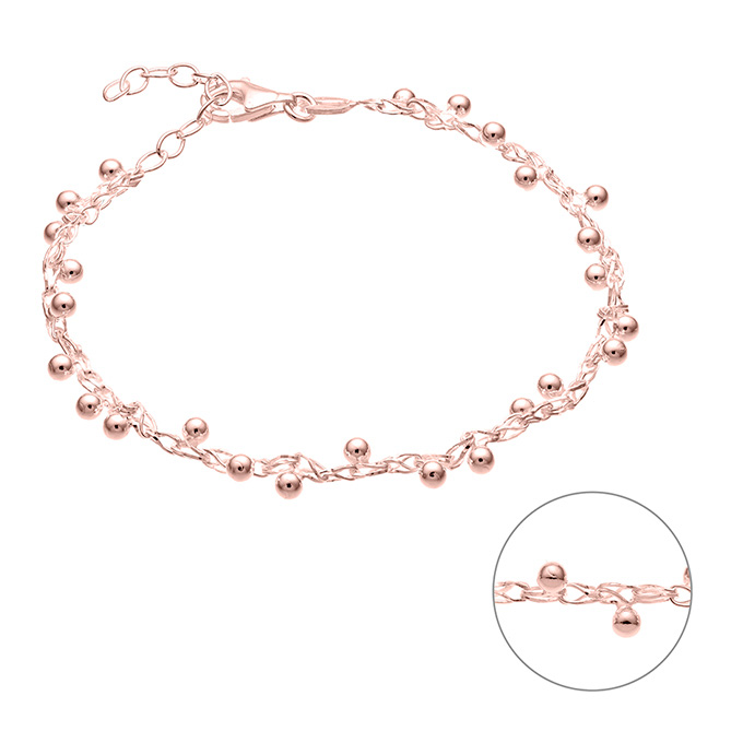 Sterling Silver Pink Gold 1 MICRON