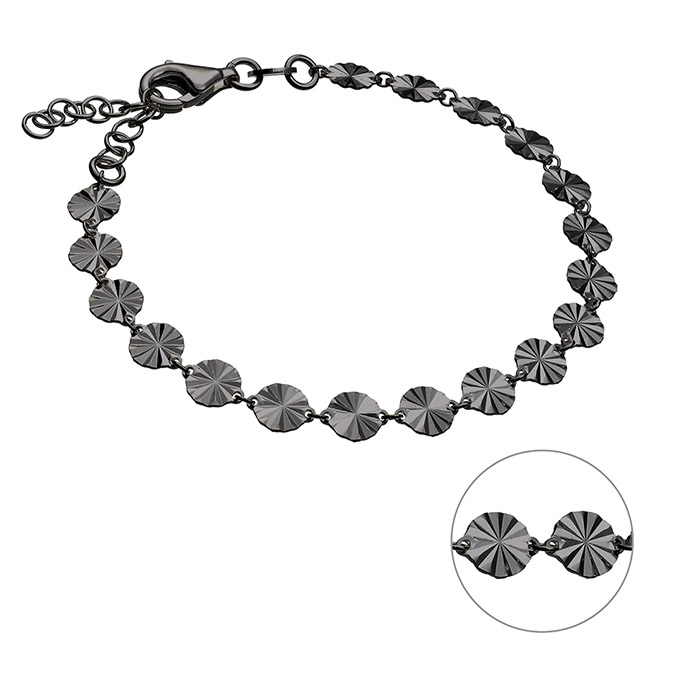 Sterling Silver Black Rhodium