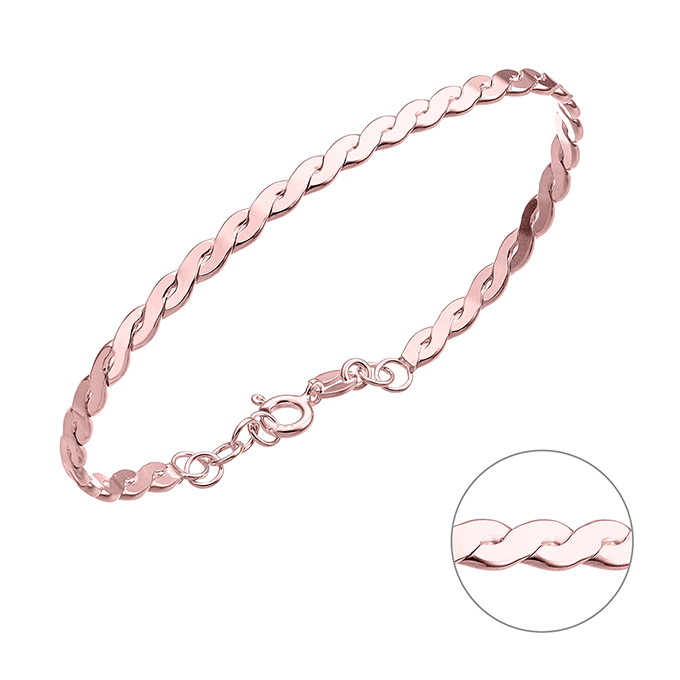 Sterling Silver Pink Gold 1 MICRON