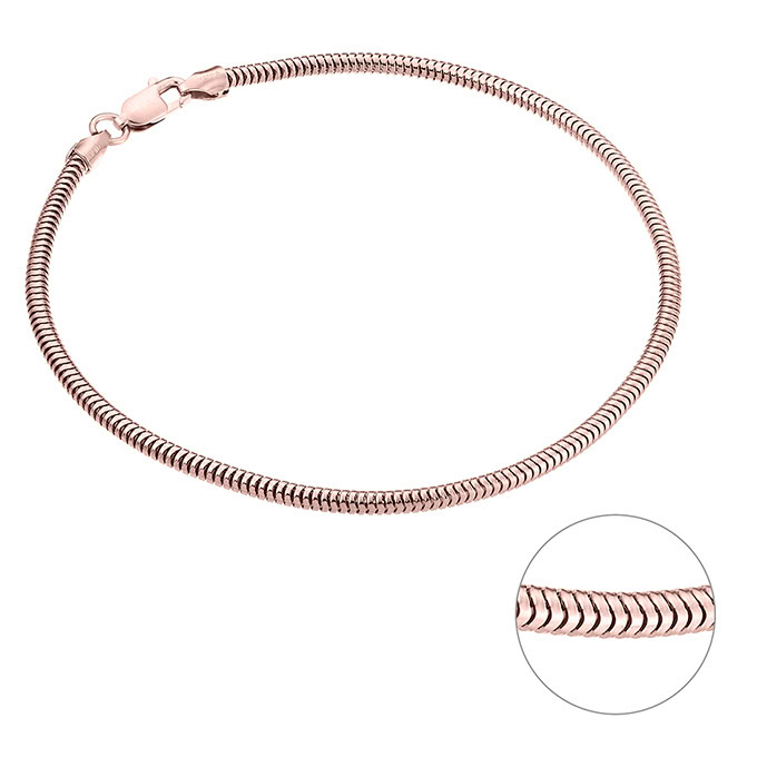 Sterling Silver Pink Gold 1 MICRON