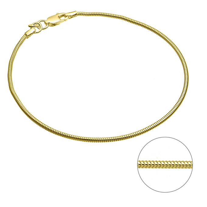 Sterling Silver Yellow Gold 1 MICRON