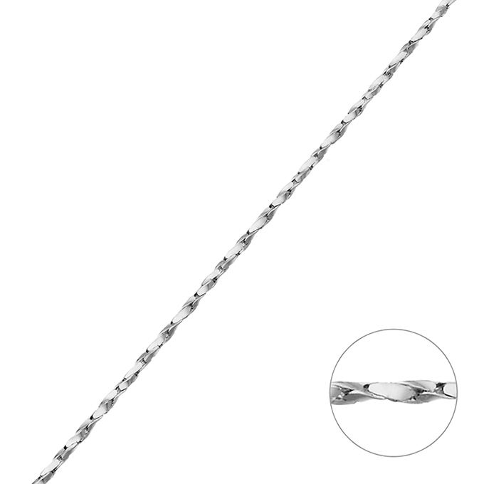 Boston Kette gedrehte 0,8mm (1m)