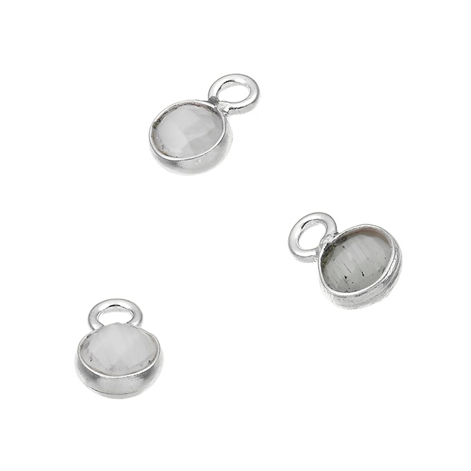 4mm set cats eye briolettes 1 ring (5pcs)