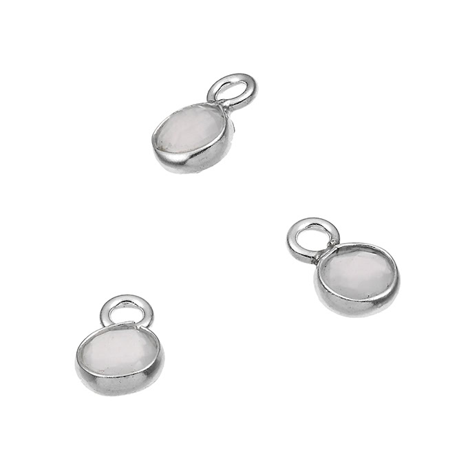 Sterling Silver White Rhodium