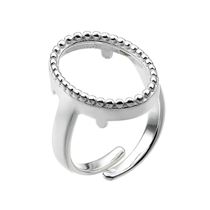 Sterling Silver White Rhodium