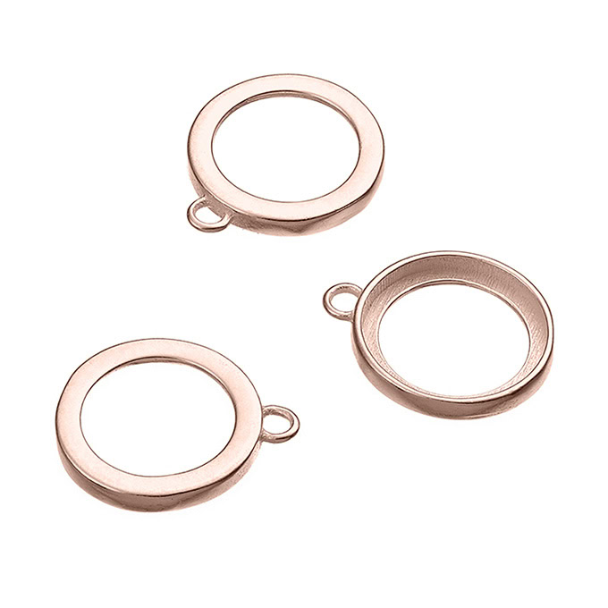 Sterling Silver Pink Gold 1 MICRON