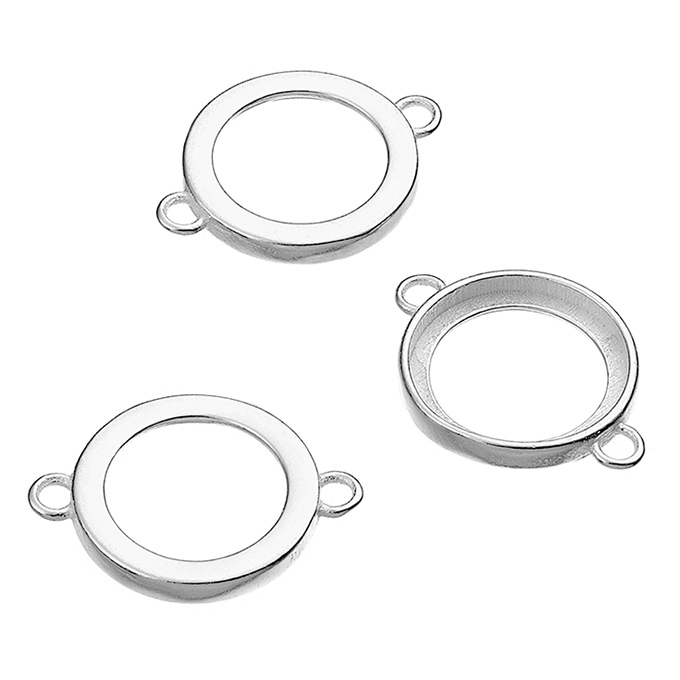 10mm openwork bezels 2 rings (10pcs)