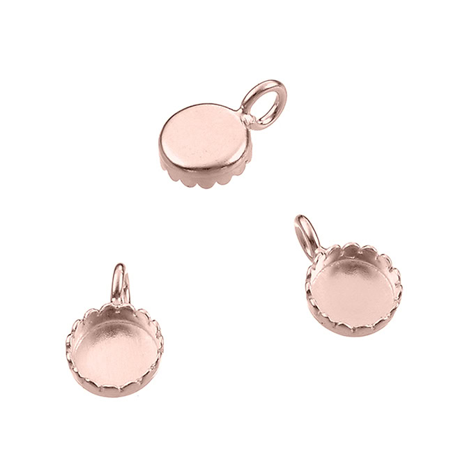 Sterling Silver Pink Gold 1 MICRON