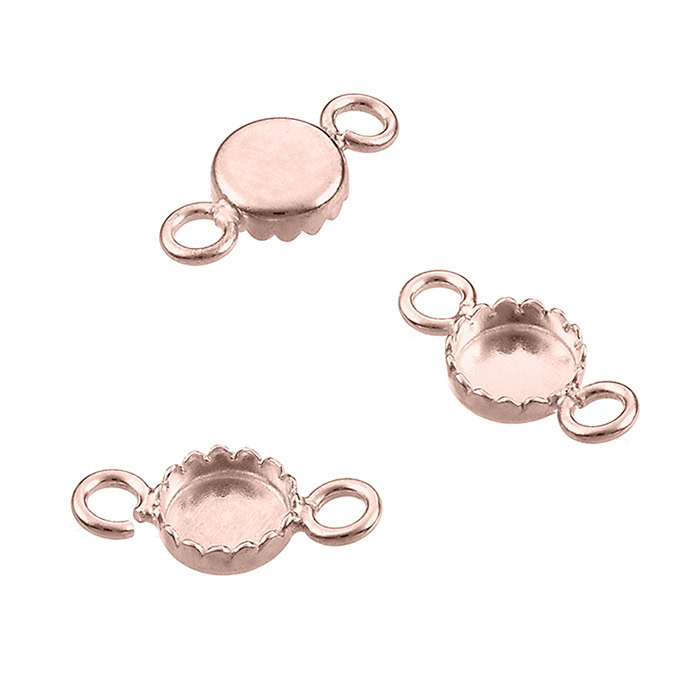 Sterling Silver Pink Gold 1 MICRON