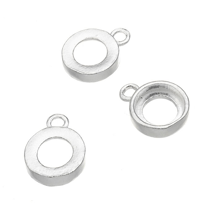 6mm openwork bezels with ring (10pcs)