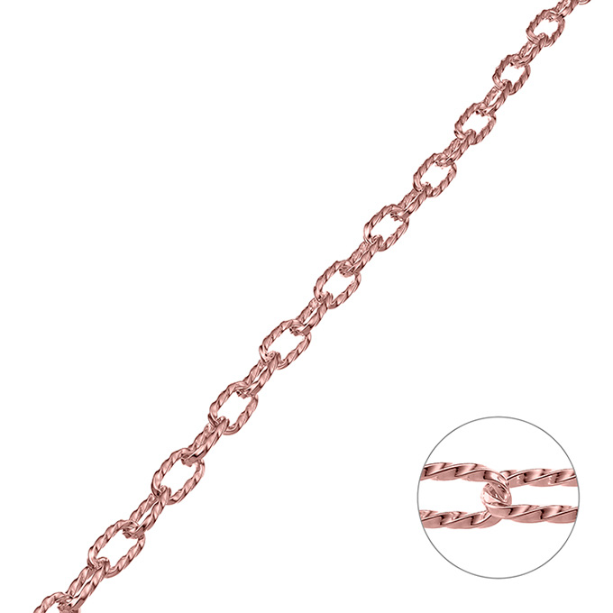 Sterling Silver Pink Gold 1 MICRON