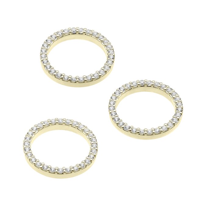 Sterling Silver Yellow Gold 3 MICRONS