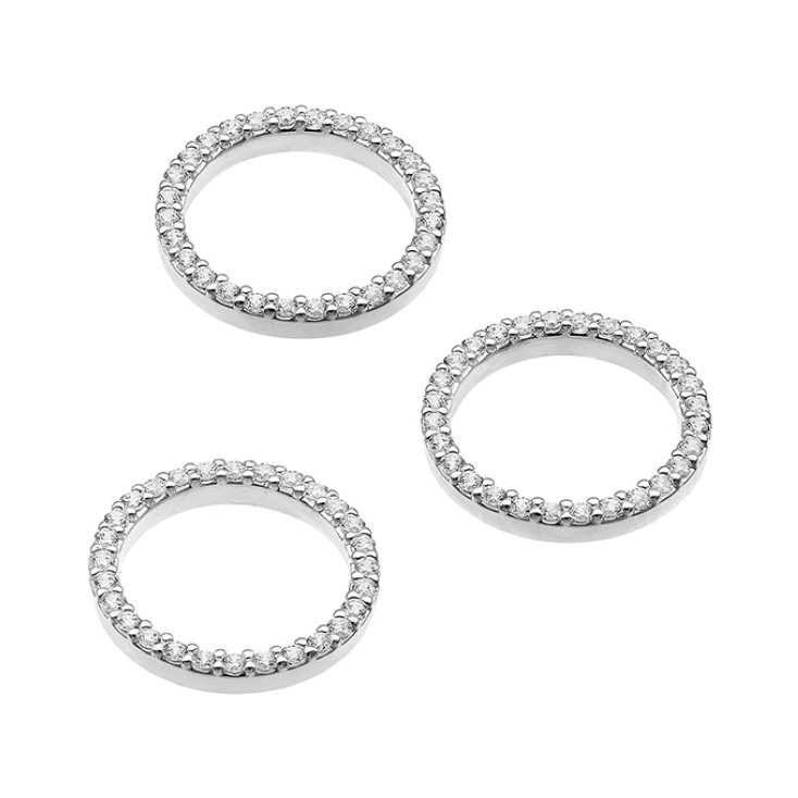 Sterling Silver White Rhodium