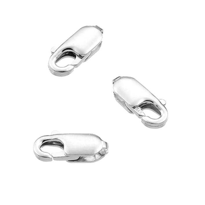 SILVERFILLED – Fermoirs mouquestons rectangulaires 10mm (10pcs)