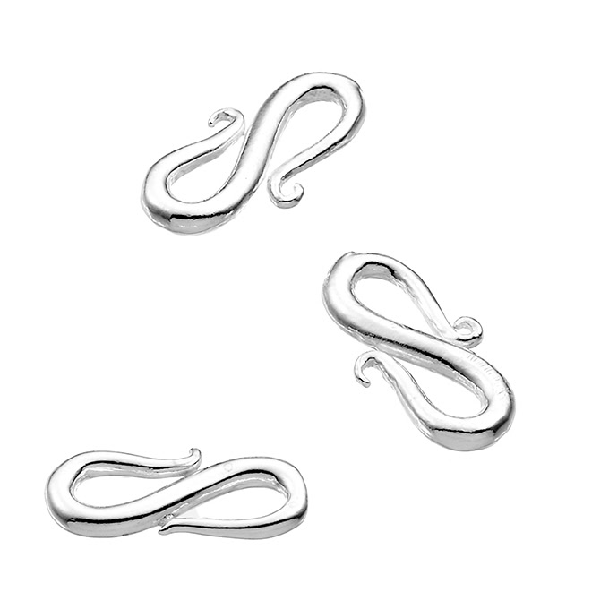 S clasps 7x13mm (approx. 20pcs)