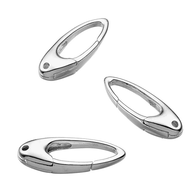 25x8mm oval lobster claw clasps (5pcs)