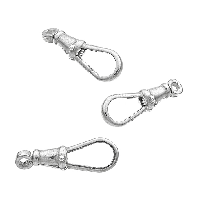 22×7,7mm lobster claw clasps with rotating ring (3pcs)