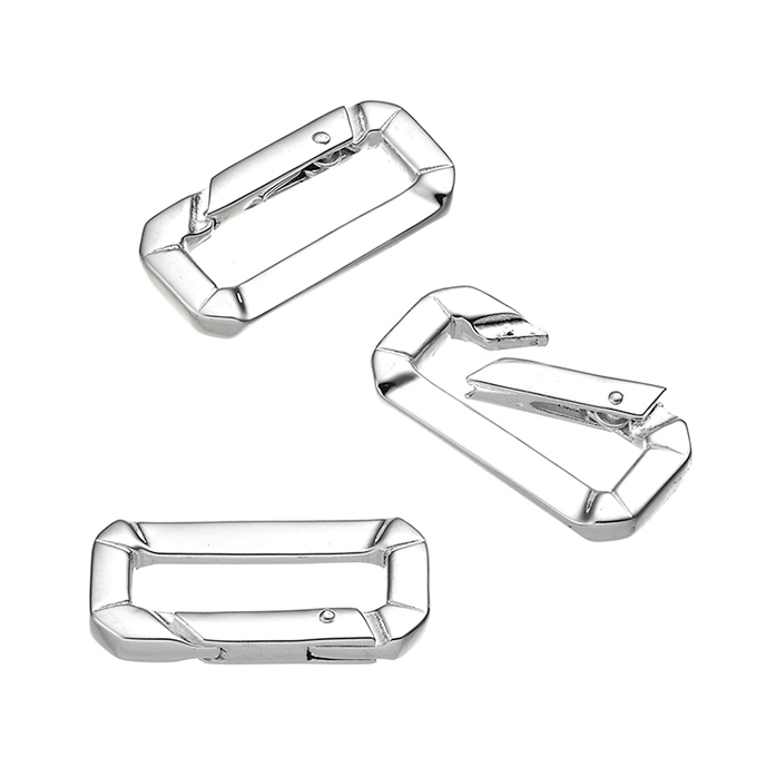 Chiusura moschettone rettangolare 20x10mm (1pz)