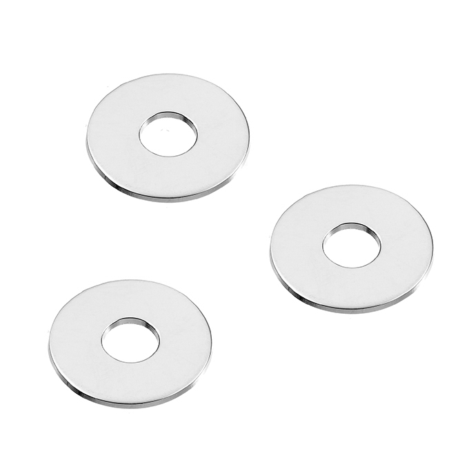 Breloques cible à graver 15mm avec trou, polis miroir (3pcs)