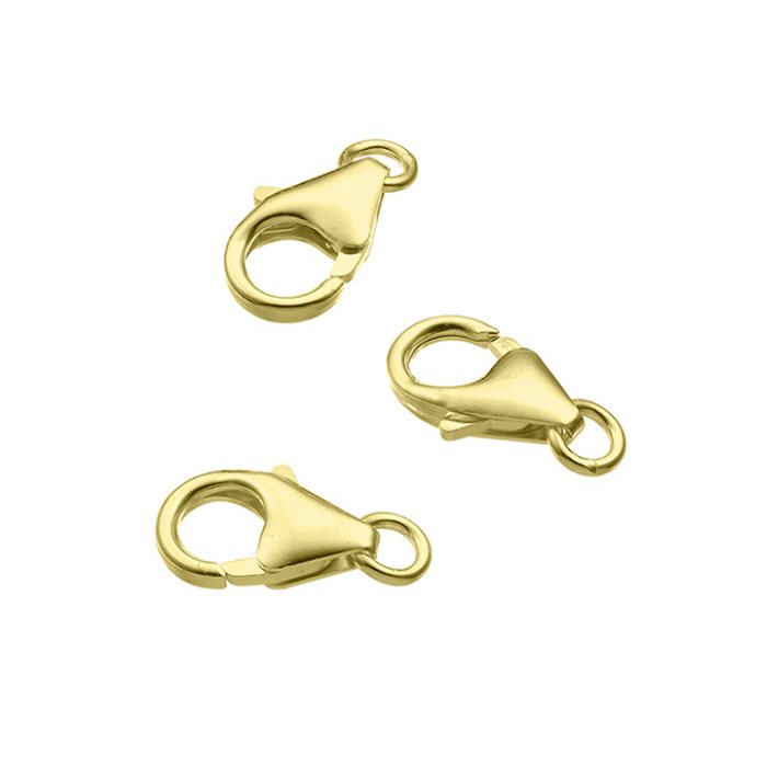 GOLDFILLED – Chiusure a pera 10mm con anello (10pz)