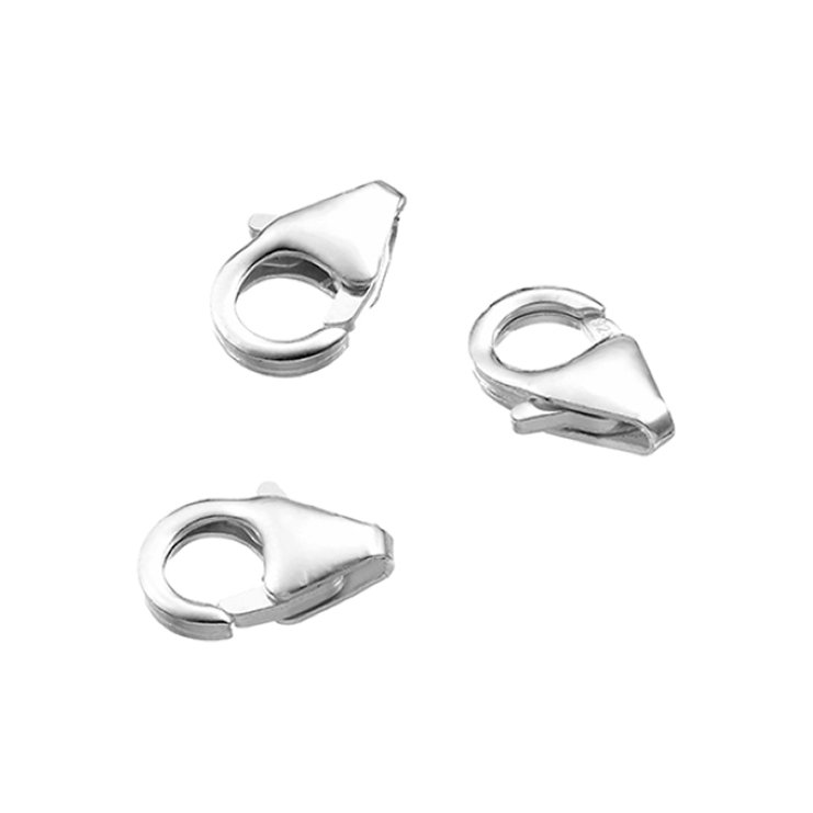 SILVERFILLED – Fermoirs mousqueton 10mm (10pcs)