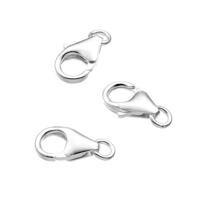 Carabiner clasps 11,9mm with ring (approx. 20pcs)