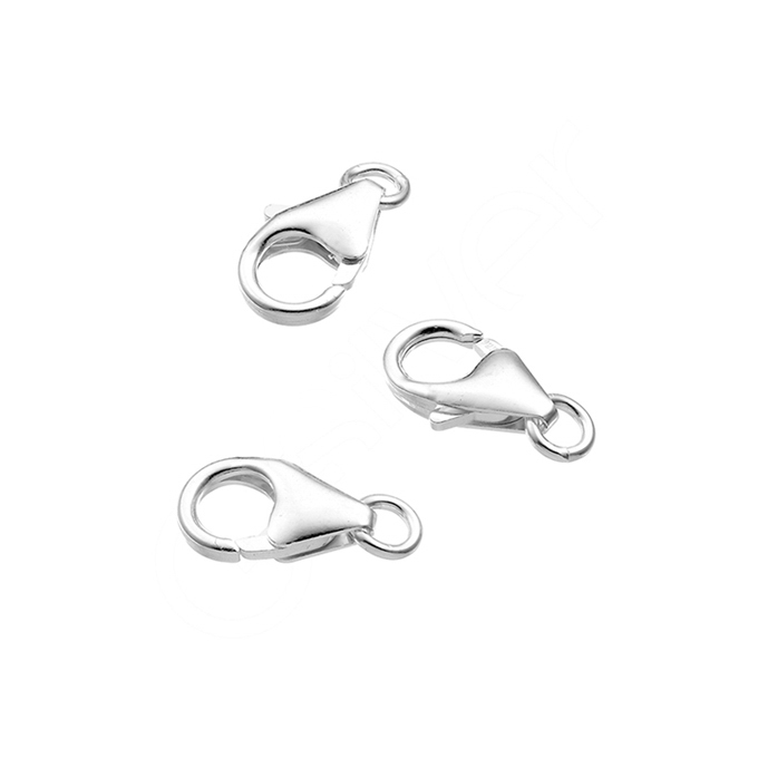 Carabiner clasps 8,2mm with ring (approx. 40pcs)