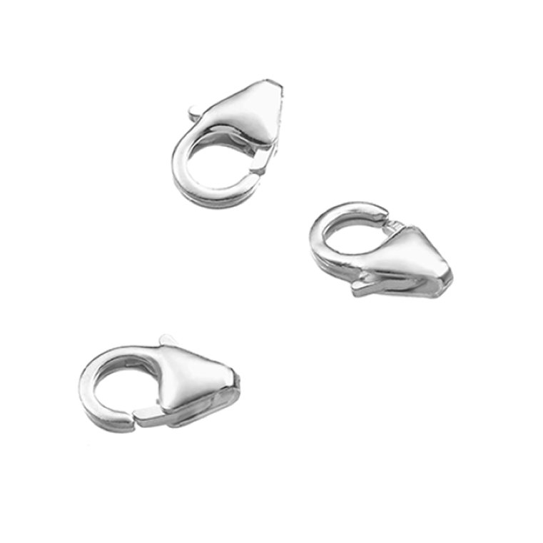 SILVERFILLED – Fermoirs mousqueton 8mm (10pcs)